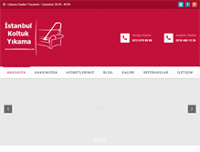 Tablet Screenshot of istanbulkoltukyikama.com